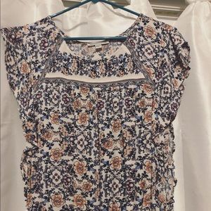 American Eagle flower print top!